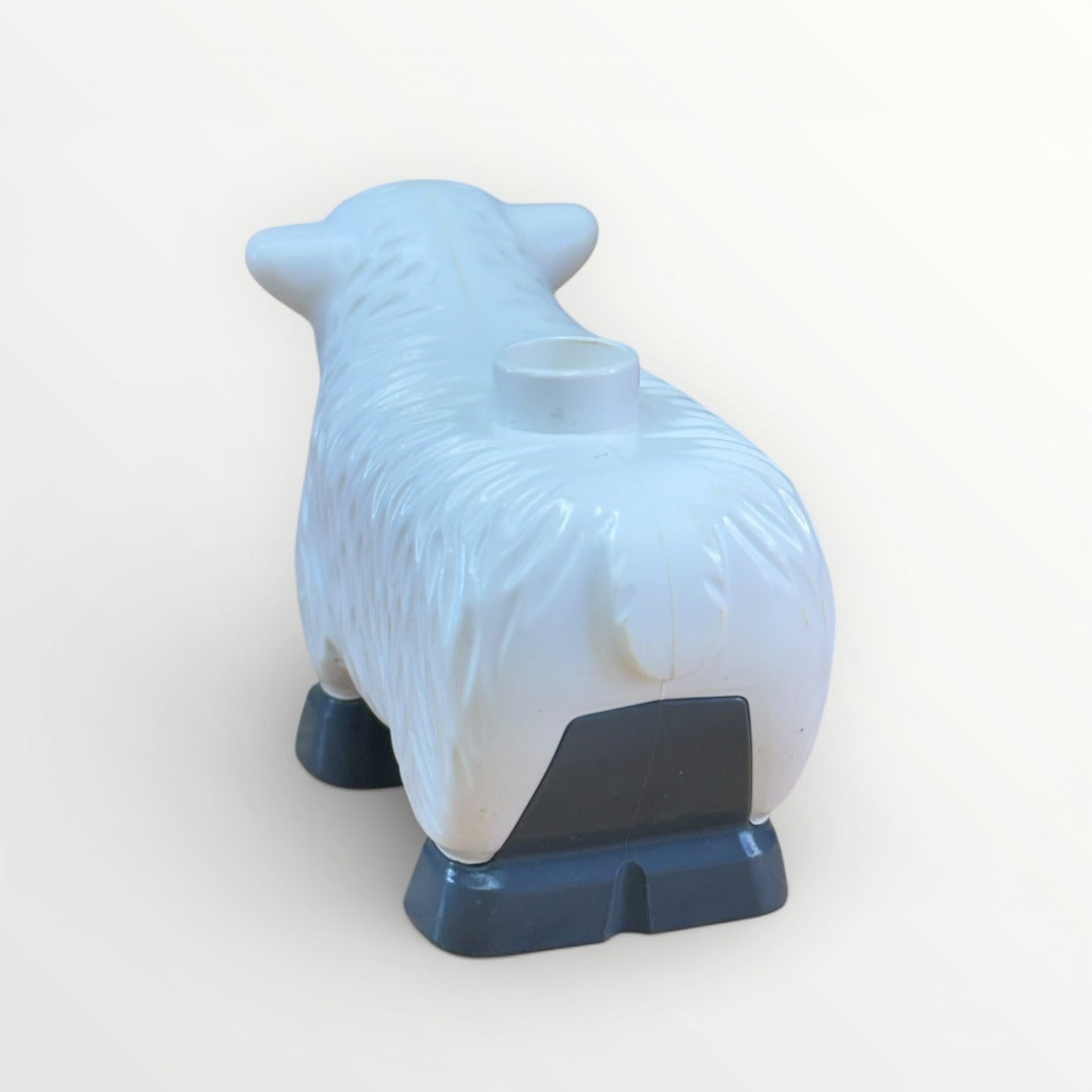 LEGO DUPLO Sheep Farm Animal Figure | White Lamb Gray Face