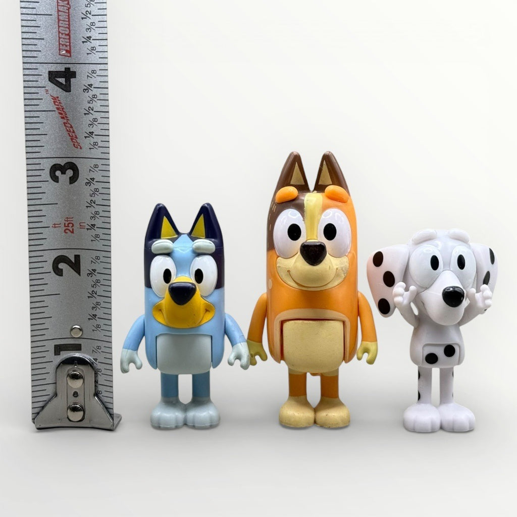 Bluey Action Figures Lot of 3 Bluey Bingo Muffin Poseable Toys