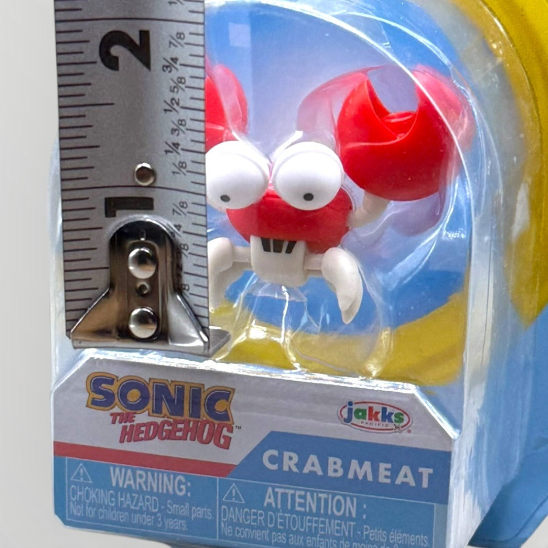 Sonic the Hedgehog Crabmeat 2.5" Figure Jakks Pacific Sealed New on Card