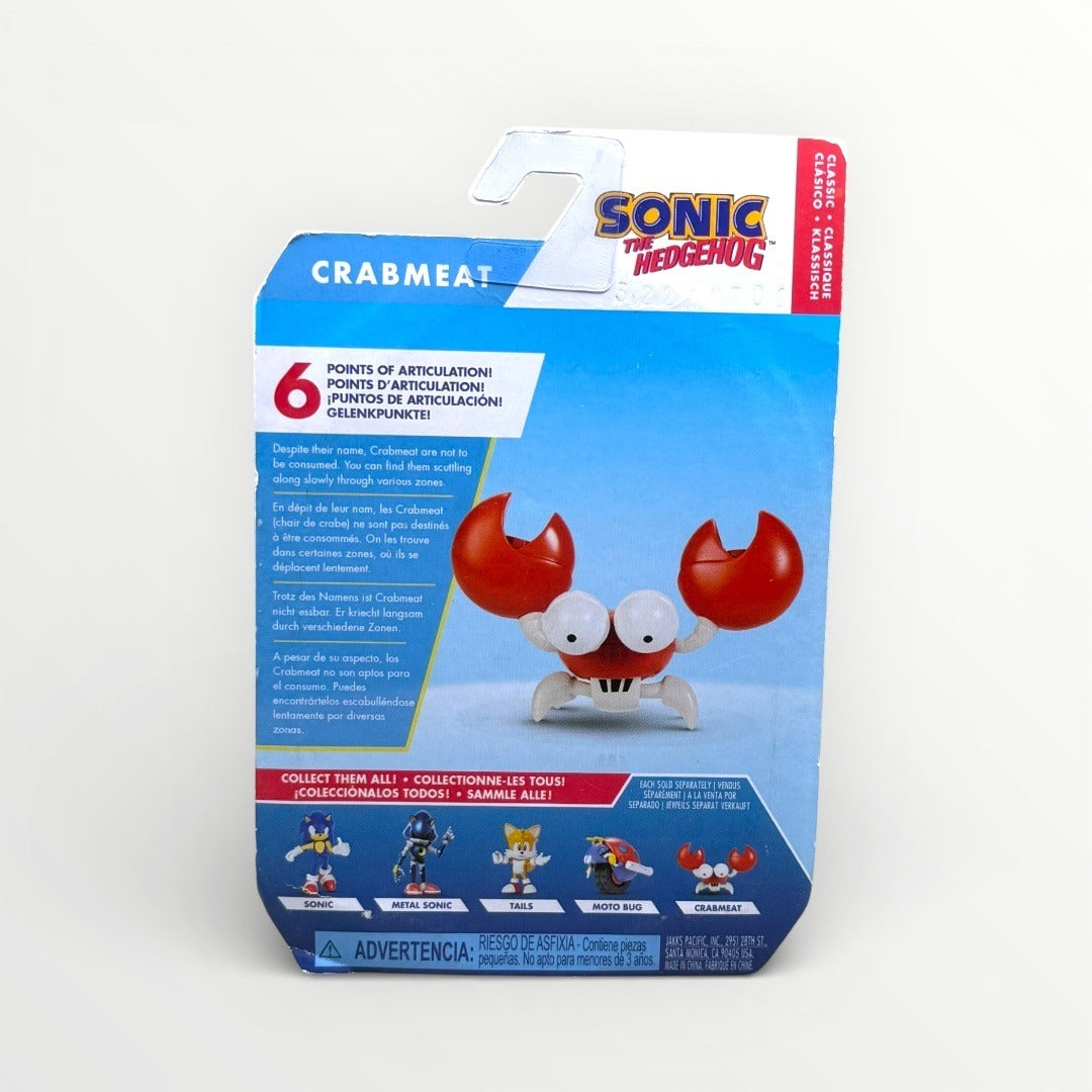Sonic the Hedgehog Crabmeat 2.5" Figure Jakks Pacific Sealed New on Card
