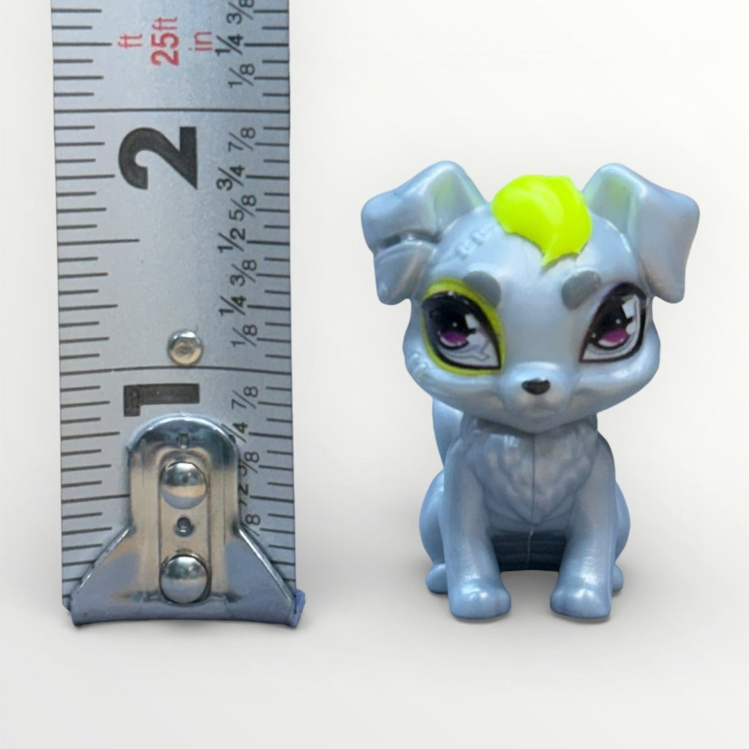 Monster High G3 Watzie Silver & Neon Green Dog Pet Figure Coffee Break Accessory