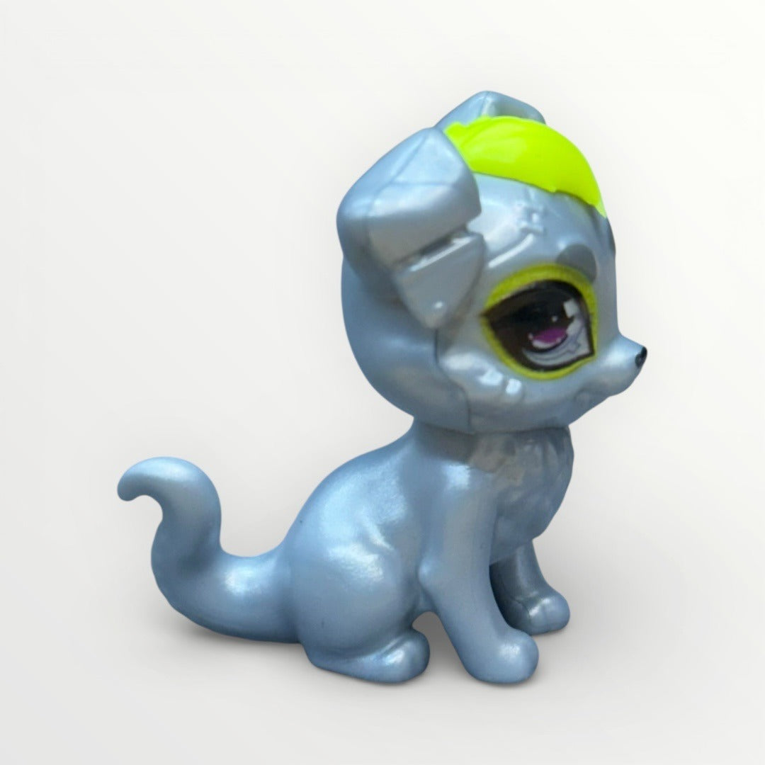 Monster High G3 Watzie Silver & Neon Green Dog Pet Figure Coffee Break Accessory