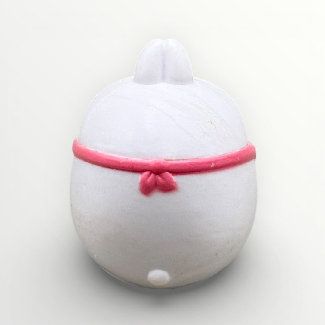 Molang Rabbit Mini Figure Pink Scarf Gift Box | Kawaii Desk Collectible PVC