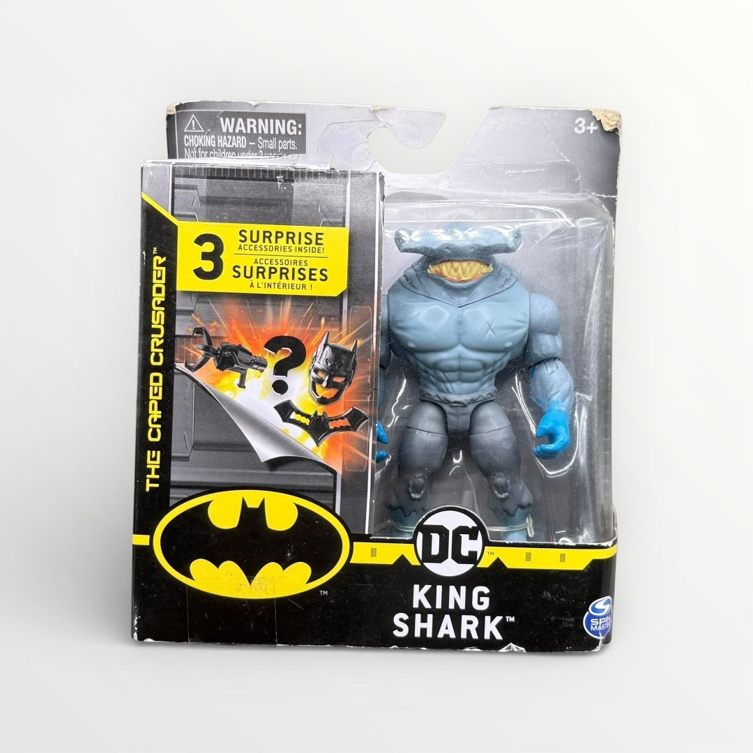 DC Batman The Caped Crusader King Shark 4” Action Figure Spin Master New