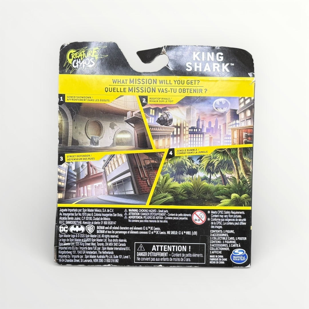 DC Batman The Caped Crusader King Shark 4” Action Figure Spin Master New