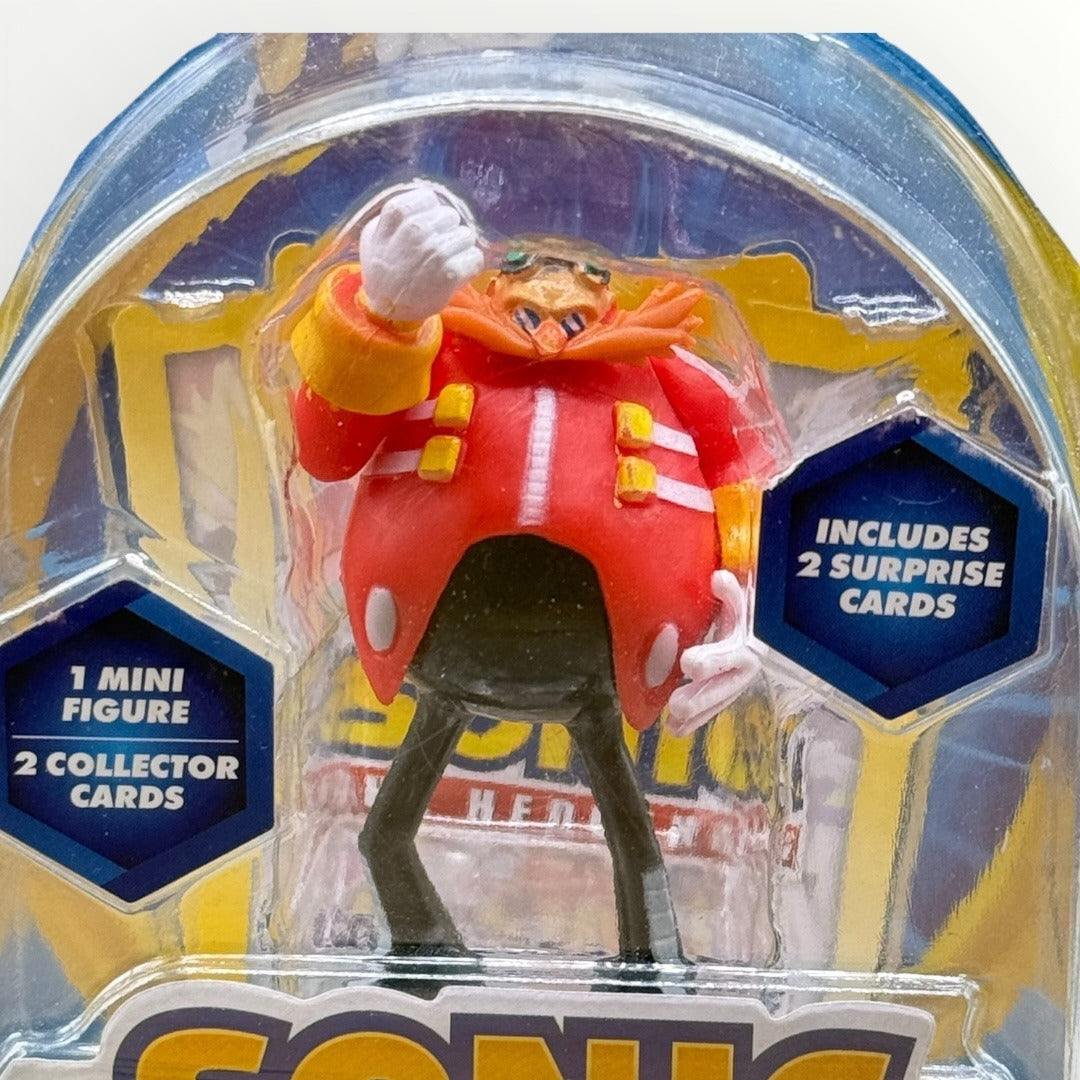 Sonic the Hedgehog Dr Eggman 2.5" Mini Figure w Collector Cards Sealed