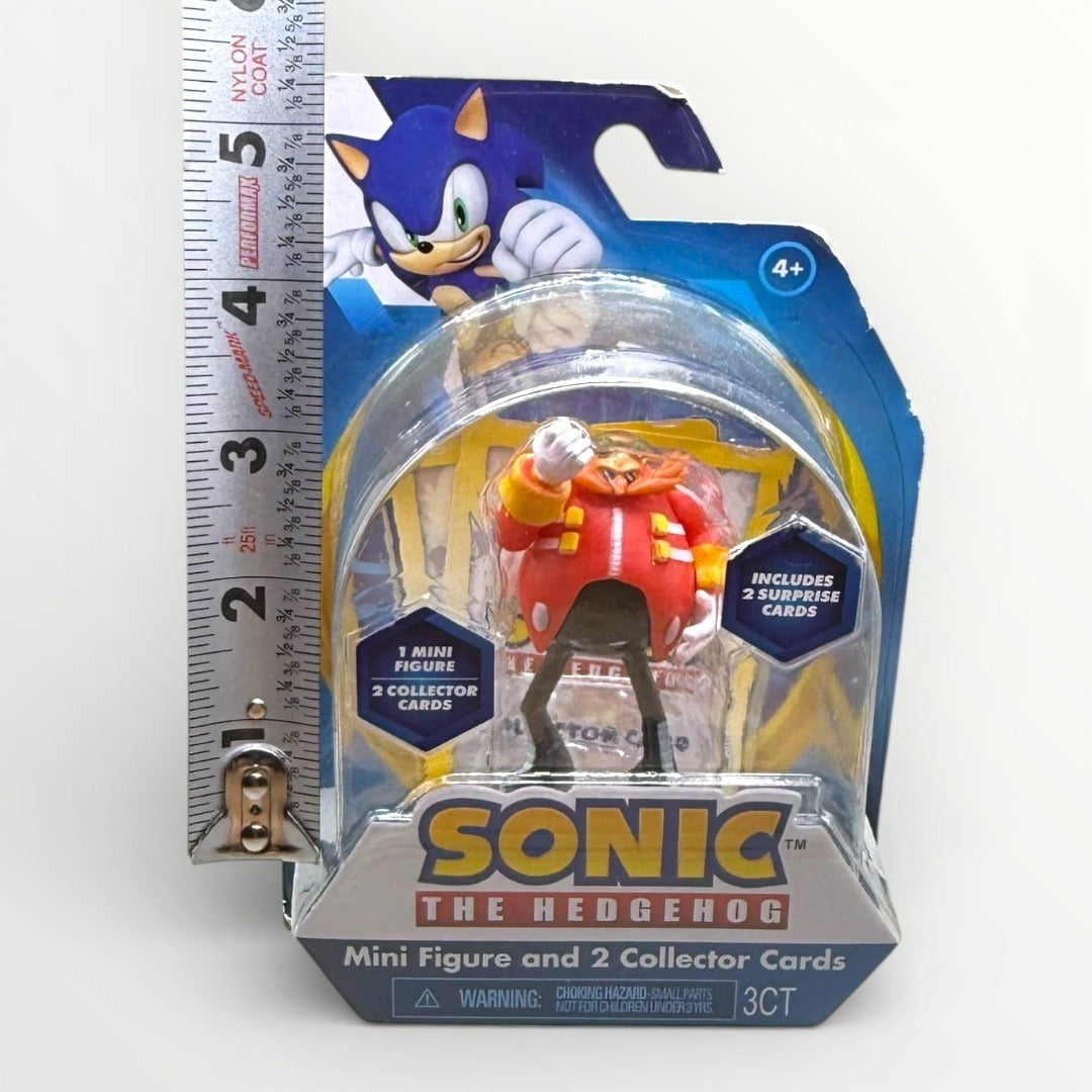 Sonic the Hedgehog Dr Eggman 2.5" Mini Figure w Collector Cards Sealed