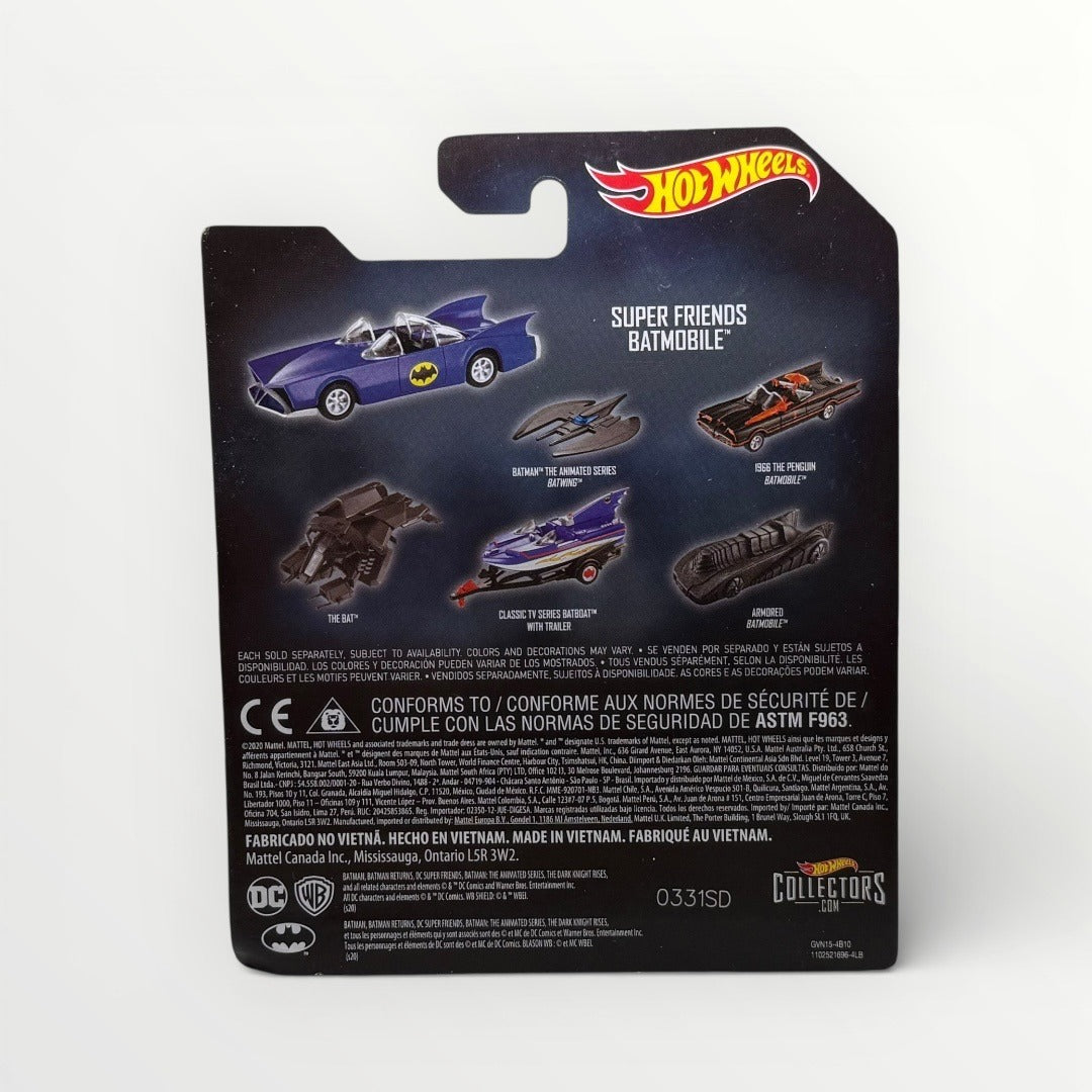 Hot Wheels Super Friends Batmobile | DC Batman | Die-Cast Car | Mattel | Sealed