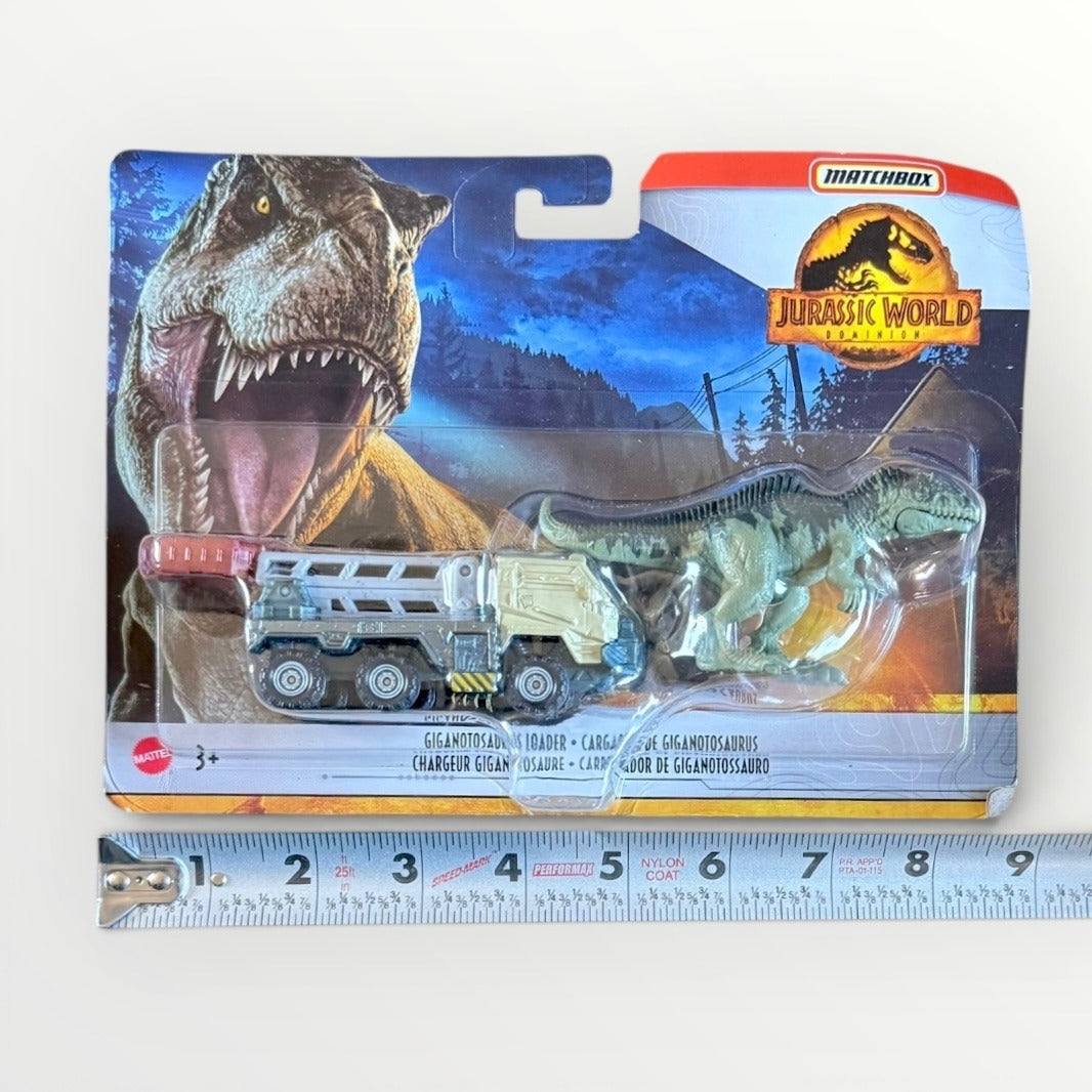 Matchbox Jurassic World Dominion Dino Transport Giganotosaurus Loader 1:64 New