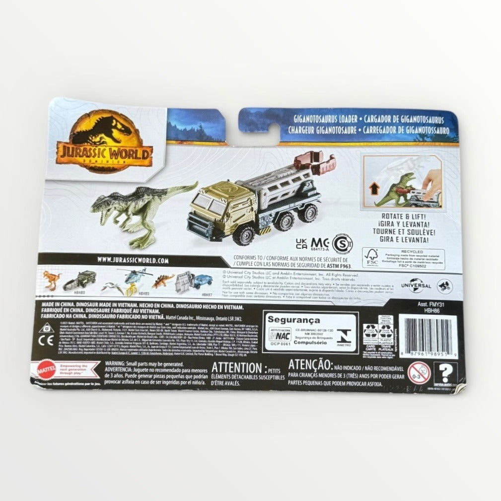 Matchbox Jurassic World Dominion Dino Transport Giganotosaurus Loader 1:64 New