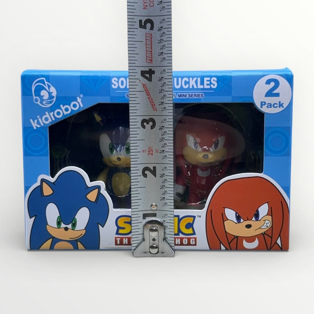 Kidrobot Sonic the Hedgehog Sonic + Knuckles Vinyl Mini Figures 2-Pack Sealed