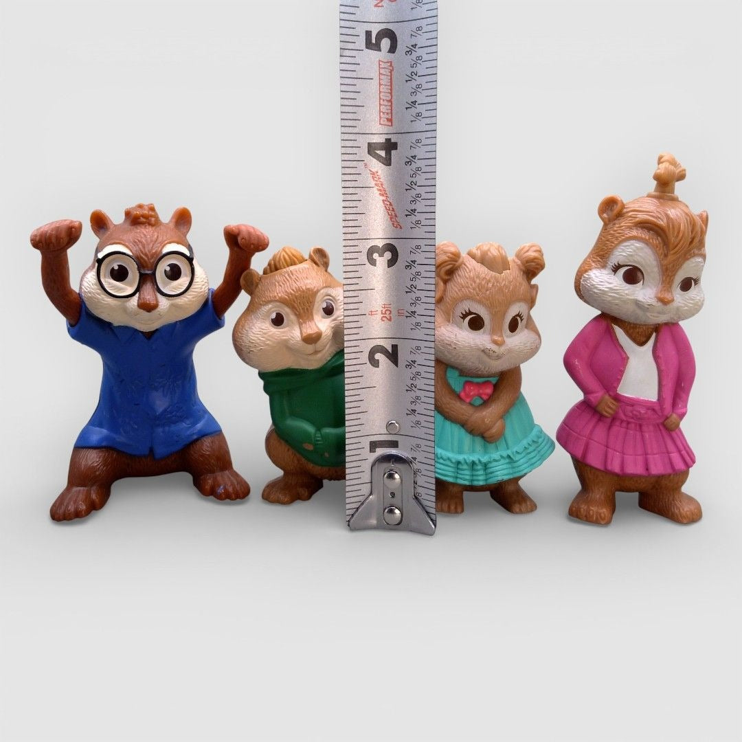 Alvin and the Chipmunks The Squeakquel 2009 McDonalds Figures Simon Theodore Lot