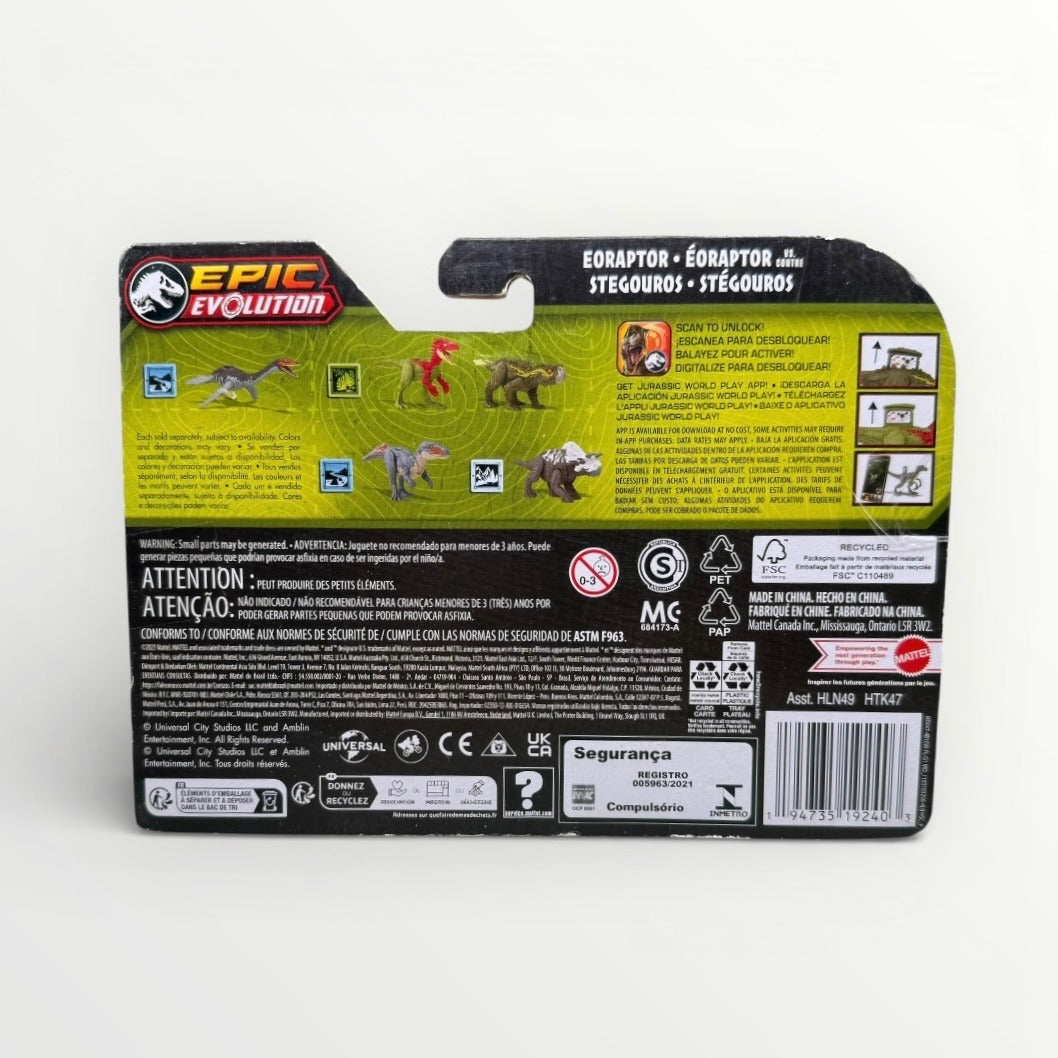 Jurassic World Epic Evolution Danger Pack Velociraptor vs Stegouros HTK47