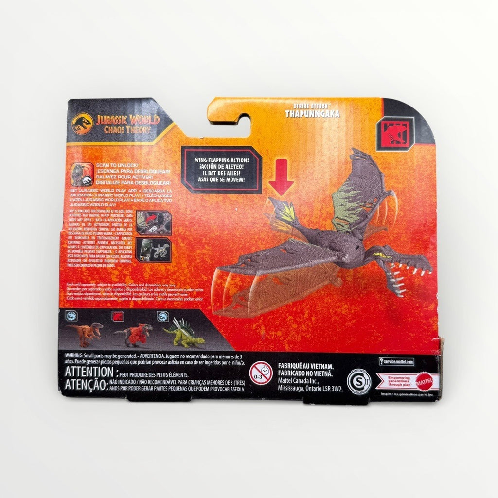 Jurassic World Chaos Theory Strike Attack Thapunngaka Dinosaur Figure Mattel